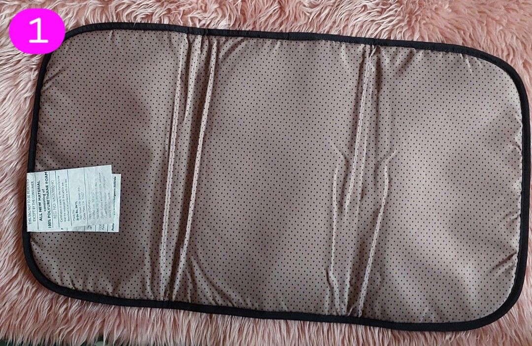 Jujube Change Pad (Category: Changing Mats & Accessories) located in Malabon City. Submitted by mom_of_three (Listing ID 1320568589, Image 2). Description: Price per piece. Can be used for customized bags.Never used. 1. Black Diamond- padded (SOLD) 2. Black - padded 3 and 4. Black - light, unpadded 5. Queen of the Nile (QOTN) - light, unpadded.