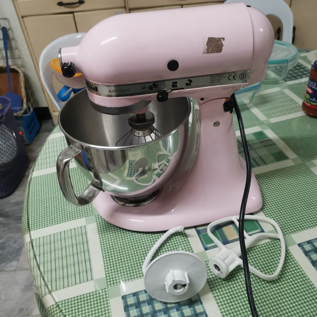 Kitchen Aid Artisan Stand Mixer Pink (Category: Hand & Stand Mixers) located in Manila. Submitted by mochibibi (Listing ID 1320420996, Image 1). Description: Accessories included With box but not original box Negotiable.