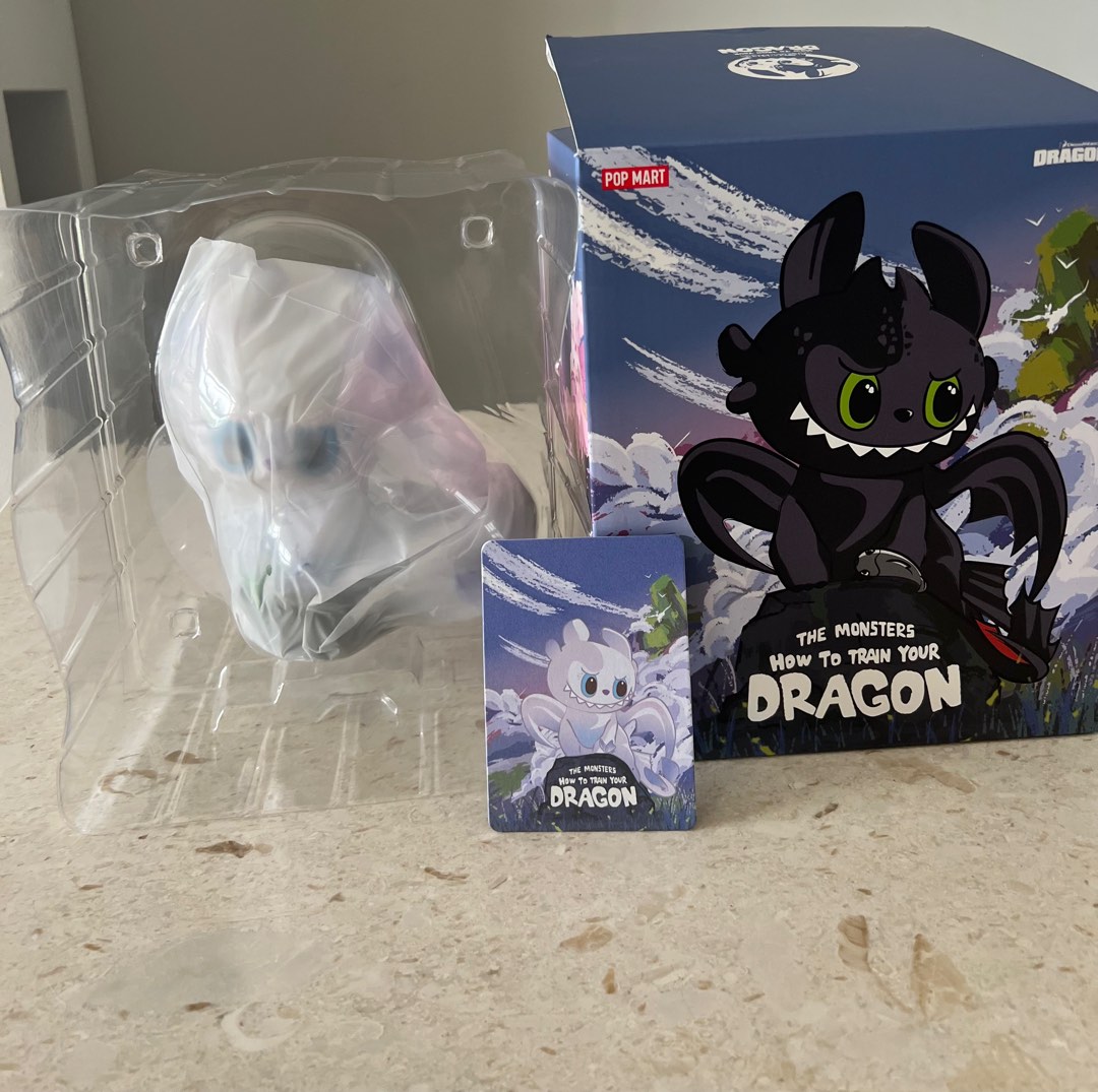 Labubu The Monsters WHITE SECRET How To Train Your Dragon, Hobbies & Toys, Toys & Games on