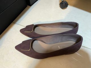 Le Talon burgundy purple flats 日本製造平底鞋酒紅色64177953769730110