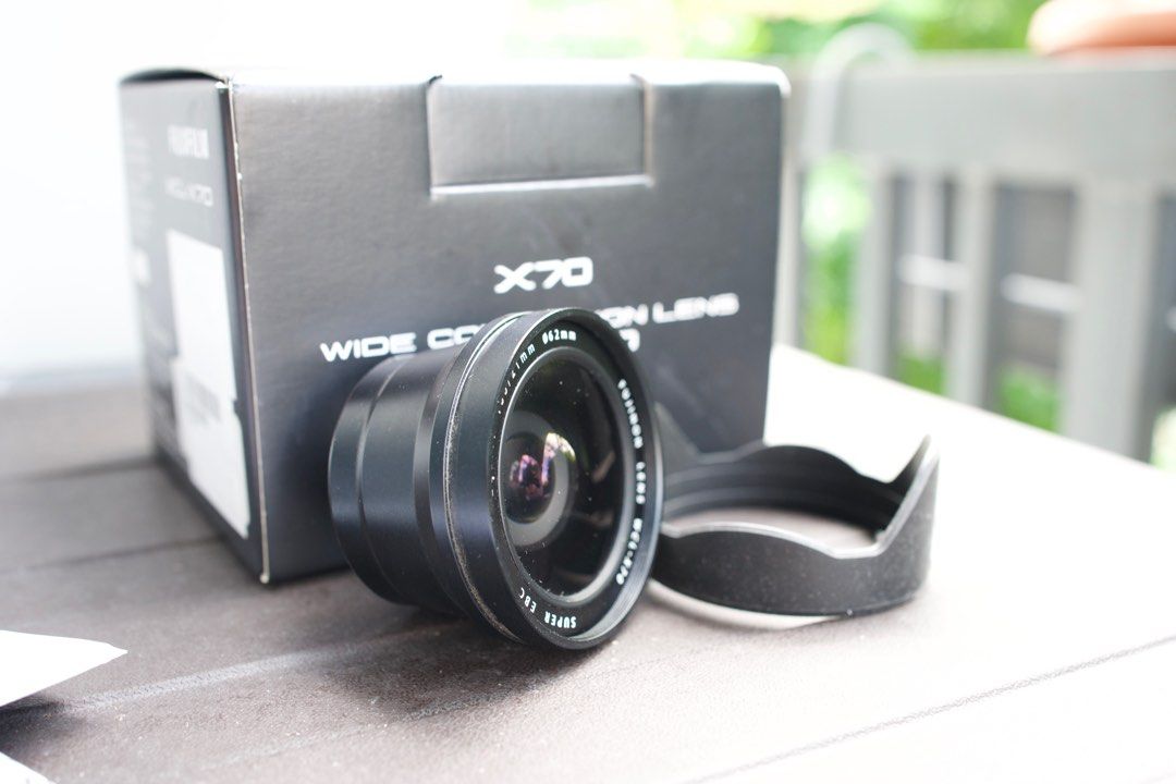 Like New: Fujifilm WCL-X70, Photography, Lens Kits on Carousell