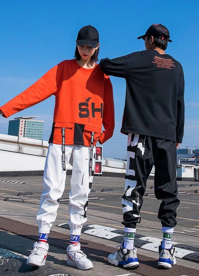 Long Sweater and Jogger Pants Set Black