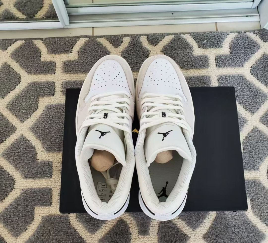 Jordan 1 low cut all white clearance