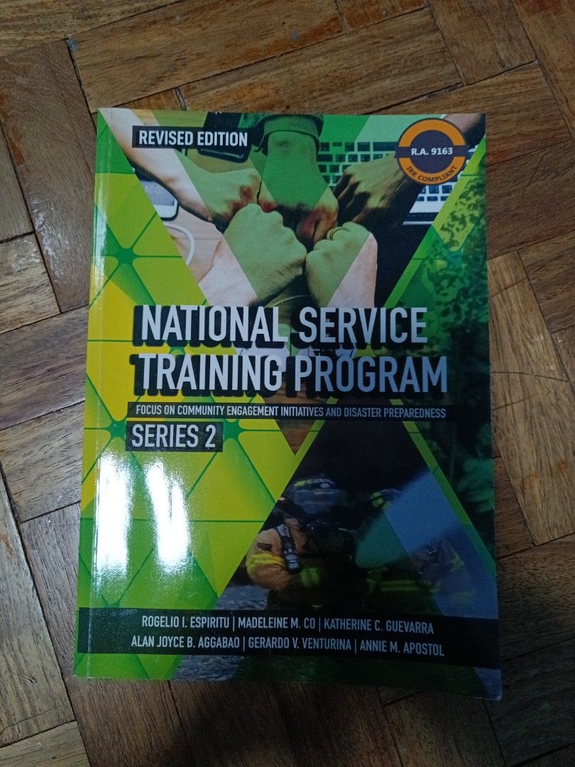 National Seevice Training Program (Category: Textbooks) located in Quezon City. Submitted by shoppingmama9 (Listing ID 1320415368, Image 1). Description: .