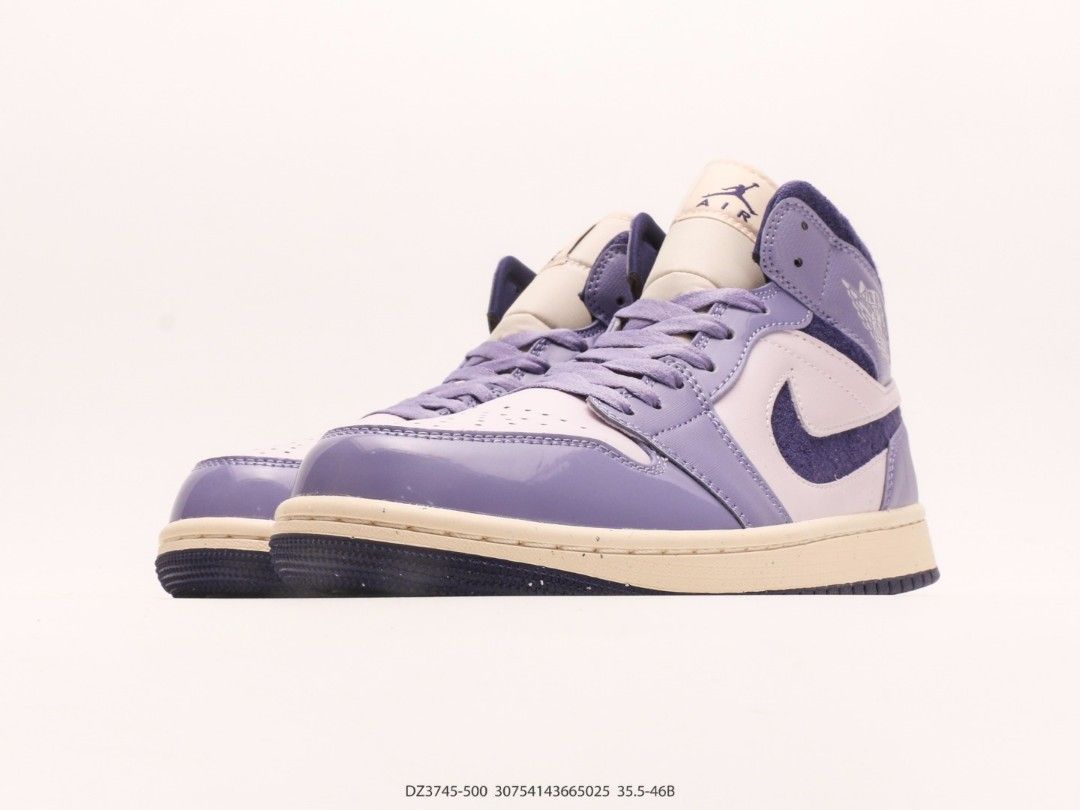 NIKE Air Jordan 1 Mid SE Chenille Sky J Light Purple shoes US 5 US 12