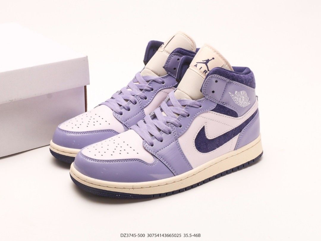 NIKE Air Jordan 1 Mid SE Chenille Sky J Light Purple shoes US 5 US 12 Women s Fashion Footwear Sneakers on Carousell