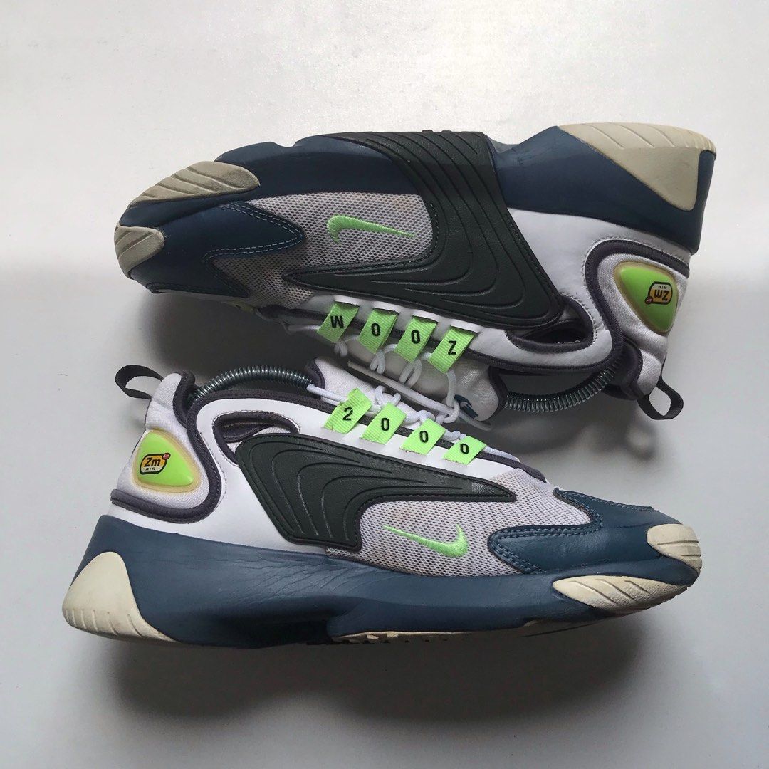 Nike zoom 2k white and green shop
