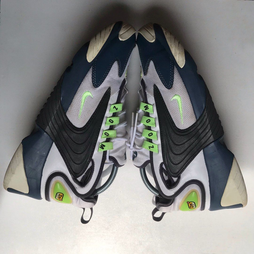 Nike Zoom 2k White Ghost Green Accents Iron Gray Thunder storm Men s Fashion Footwear Sneakers on Carousell