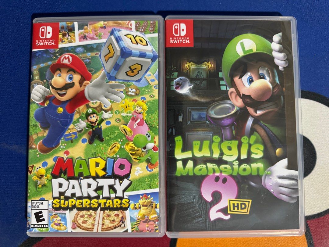 Nintendo Switch Game Mario Party Supertar Luigi Mansion HD