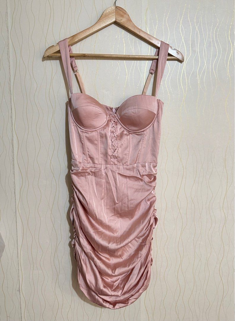 strapless open back dress Primrose Premium Embellished Scarf-Detail Maxi Dress in Pink Floral Print main image 0