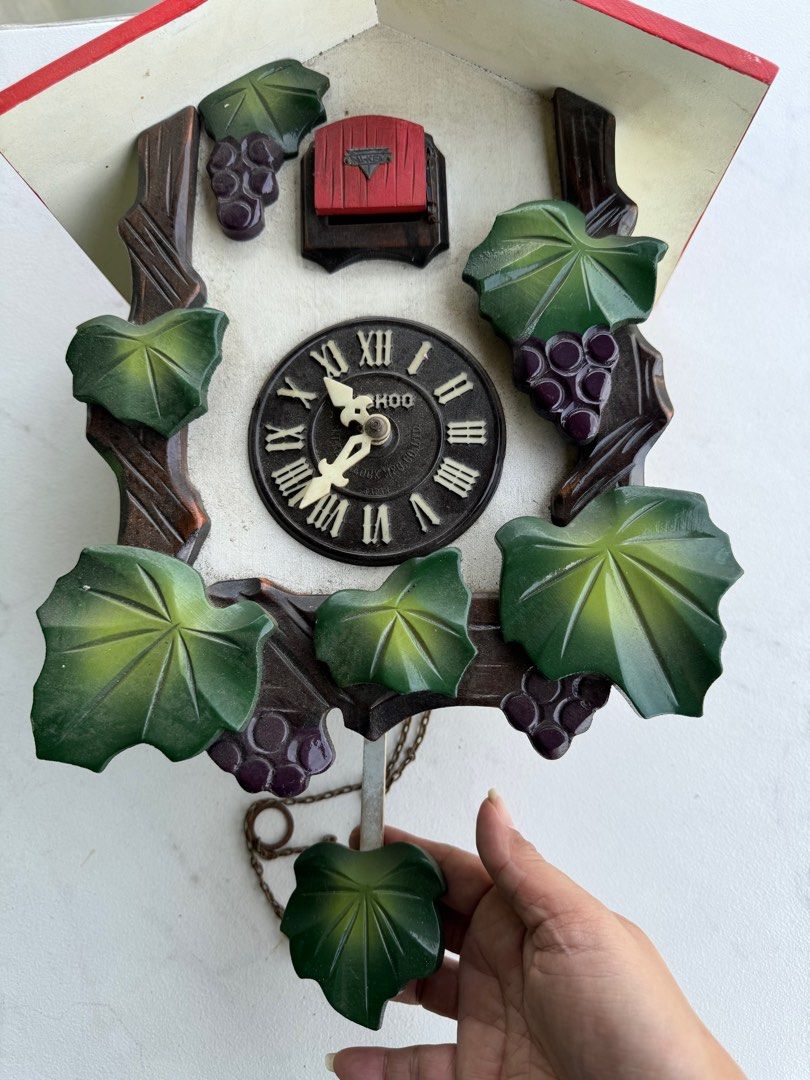One piece wooden cuckoo wall clock (Category: Clocks) located in Davao. Submitted by parteawares2 (Listing ID 1320411383, Image 2). Description: One piece wooden cuckoo clock made in Japan needs repair .