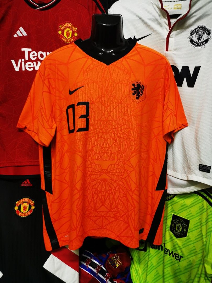 Original Holland Netherlands H 03 Authentic Player Issue PI NIKE VAPORKNIT Pit 25 fit 4XL UK 2020 2021