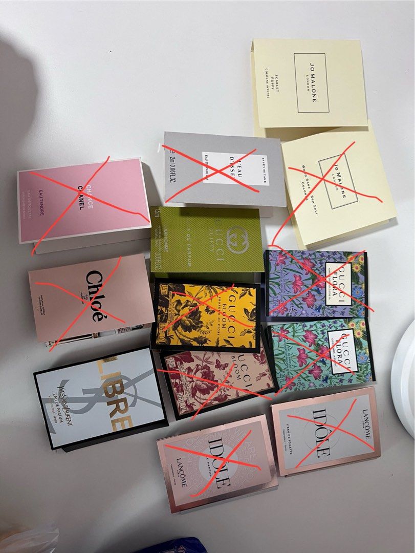 Perfume sample (Category: Fragrance & Deodorants) located in Singapore. Submitted by supergirl111 (Listing ID 1314801115, Image 1). Description: S$3 each.
