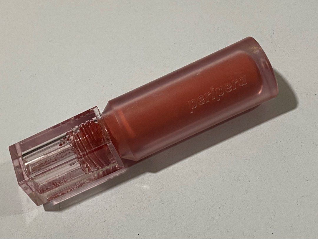 PERIPERA WATER BARE TINT SHADE 02 (Category: Makeup) located in Manila. Submitted by cstdjyc (Listing ID 1320454434, Image 1). Description: Decluttering na, ang dami kong lippies 🥲 about 40-50% full.
