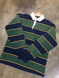 BARBARIAN Long Sleeve Rugby Shirt Made in Canada Men's XL cotton black type Vintage Second Hand