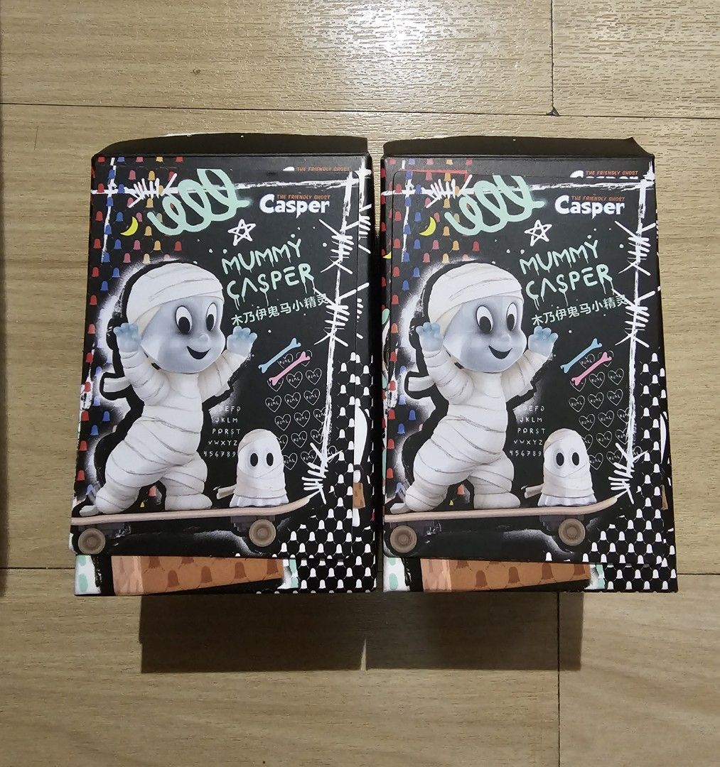 Pop Mart X Trevor Andrew - Casper (Category: Designer & Blind Box Toys) located in Quezon City. Submitted by jcvonpossel (Listing ID 1320421374, Image 1). Description: Pop Mart X Trevor Andrew - Casper 550 Each Mummy Casper 1 sold With box and card. Box opened, item sealed. Selling extras. Location: Quezon City Can be delivered via Lalamove or Grab, buyer's expense. Payment thru bank transfer (BDO, Metrobank) or COD..