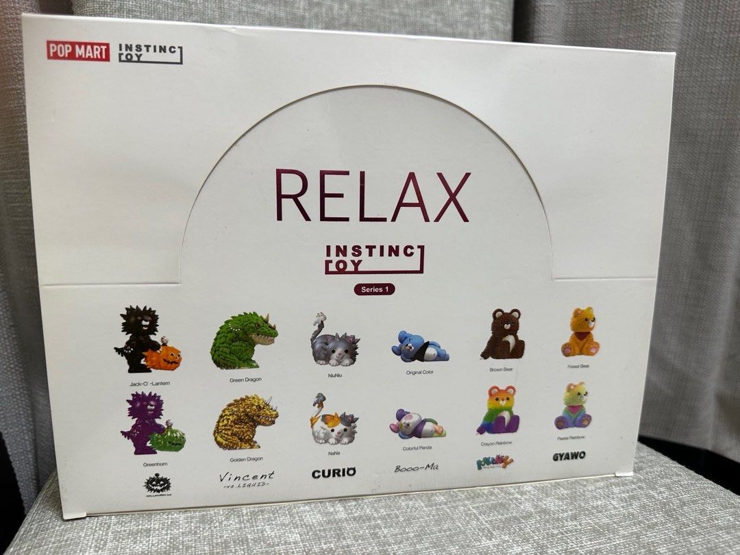 POPMART X INSTINCTOY SERIES1 RELAX 大久保盲盒, 興趣及遊戲, 玩具