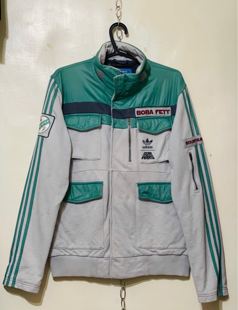 RARE MENS JACKET Special Edition Adidas x Star Wars Boba Fett Track Men s Fashion Coats Jackets and Outerwear on Carousell