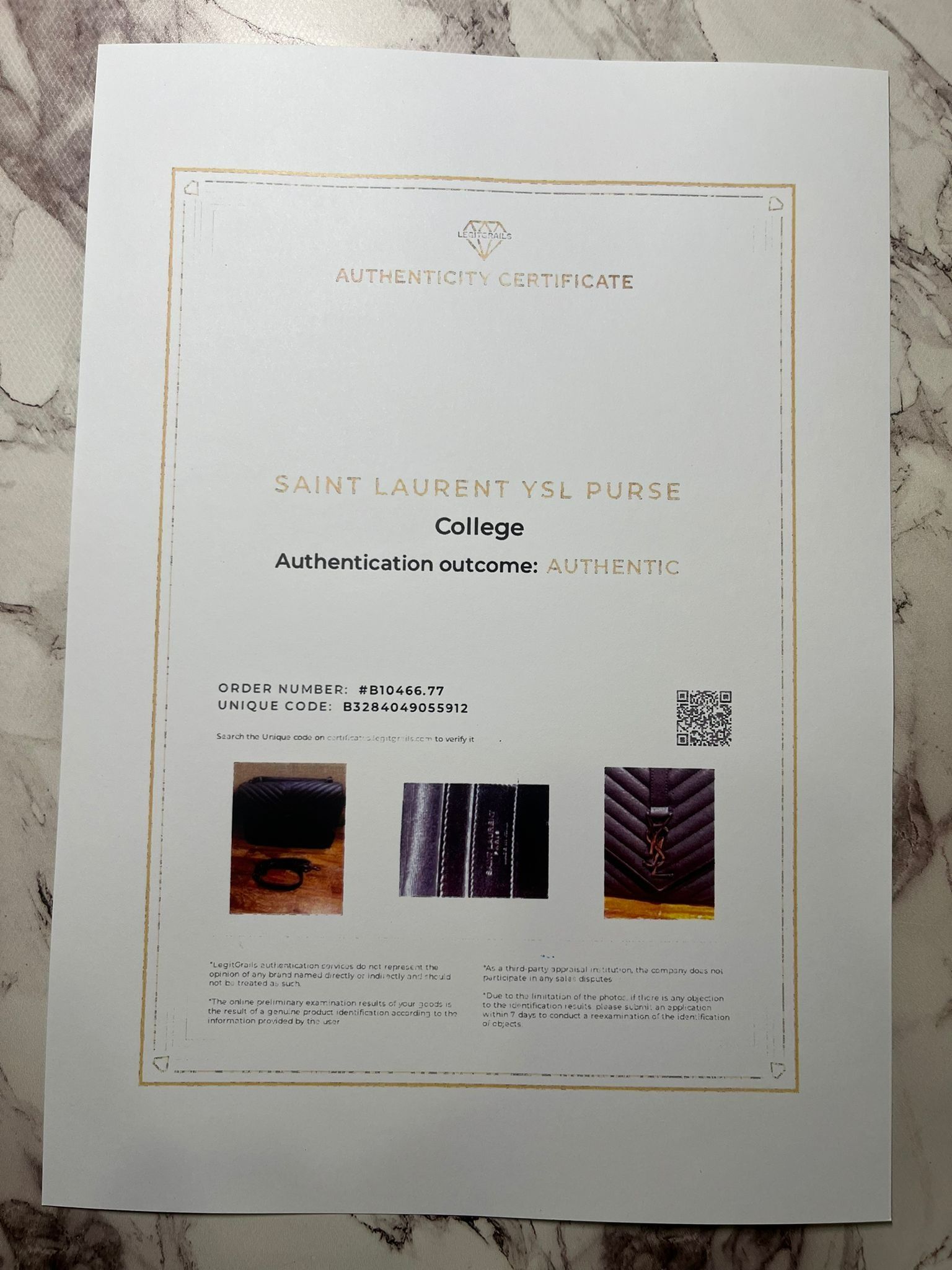 Ysl receipt outlet