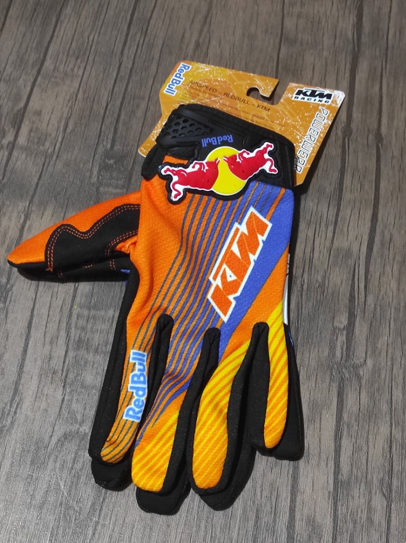 Red Bull x KTM XL cycling MTB sports gloves