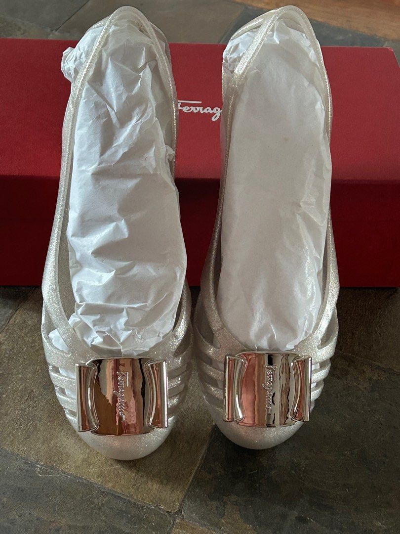 Ferragamo bermuda jelly shoes cheap