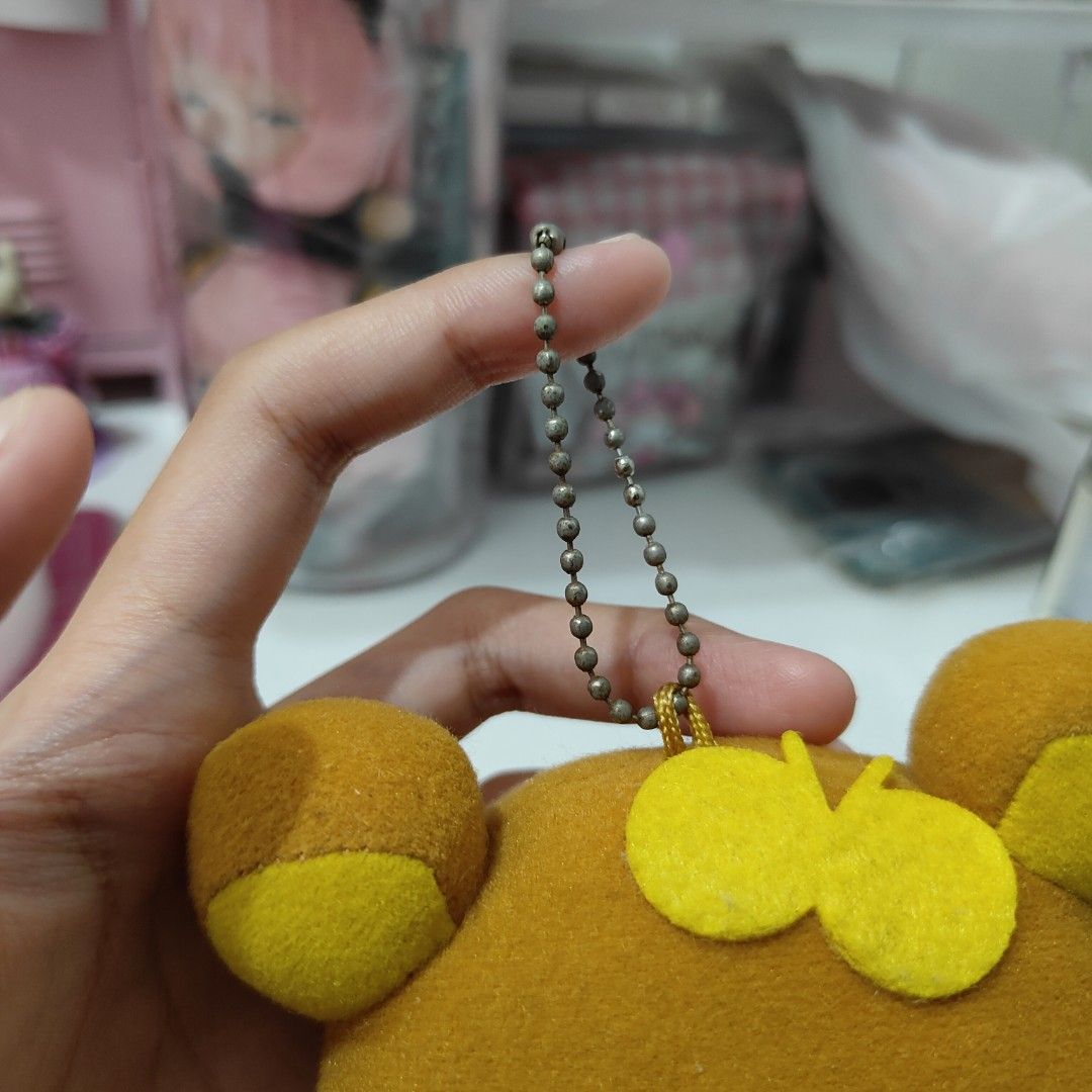 San-X Rila Rilakkuma Plush Charm (Category: Plushies & Soft Toys) located in Quezon City. Submitted by meadowluvx (Listing ID 1320490845, Image 3). Description: 🥛 read me ˚ੈ♡ ๑ needs wash (may smell po); flaw sa etiketa; flaw sa ball chain; 🍮 ｡⁠☆ ๑ cod option not allowed ๑ please refrain from buying if sensitive to flaws (selling everything as is) ๑ please manage your expectations as these are secondhand items. may also need minimal cleaning. c
