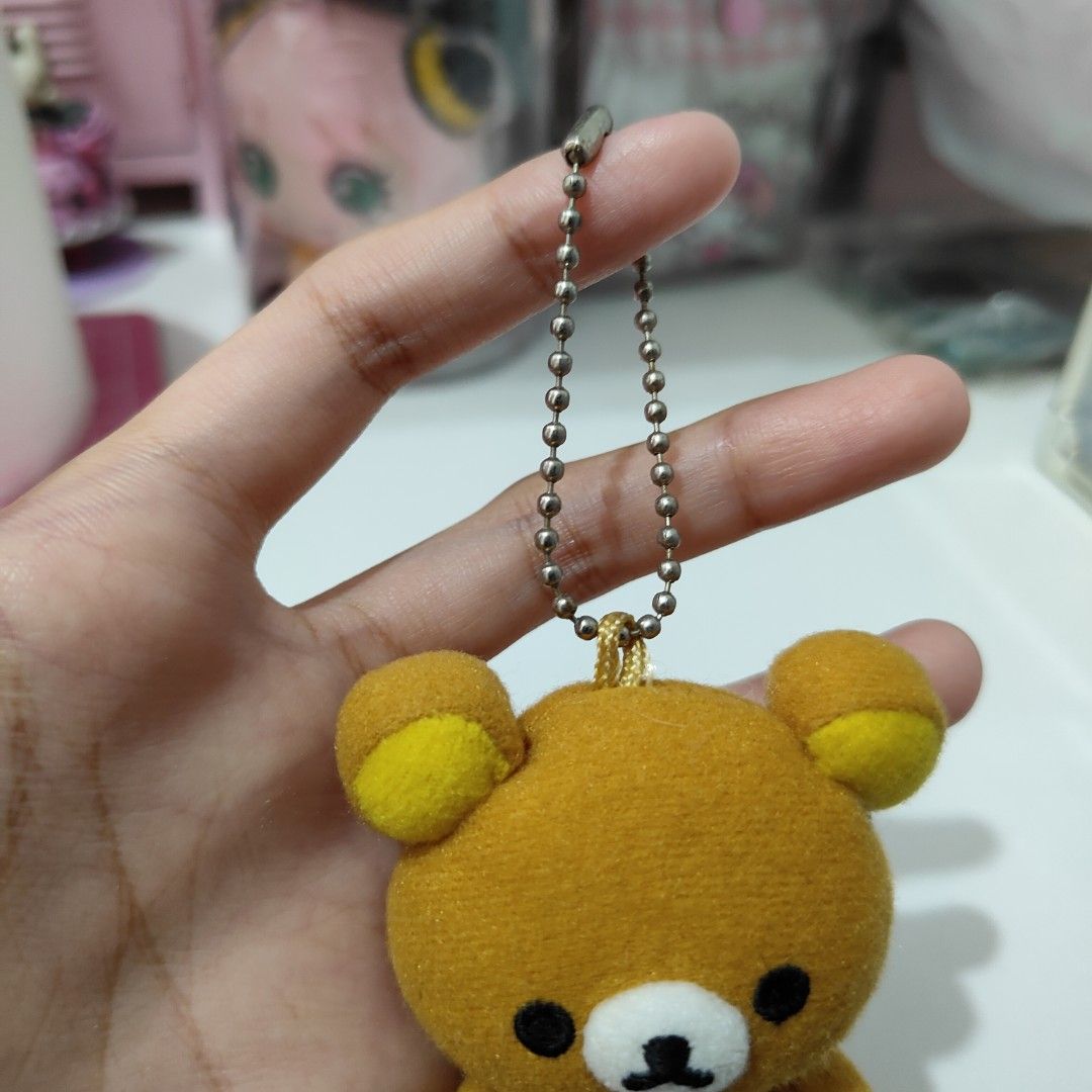 San-X Rilakkuma Rila Plush Charm (Category: Plushies & Soft Toys) located in Quezon City. Submitted by meadowluvx (Listing ID 1320491393, Image 2). Description: 🥛 read me ˚ੈ♡ ๑ needs wash (may smell po); flaw sa etiketa; 🍮 ｡⁠☆ ๑ cod option not allowed ๑ please refrain from buying if sensitive to flaws (selling everything as is) ๑ please manage your expectations as these are secondhand items. may also need minimal cleaning. common issues include