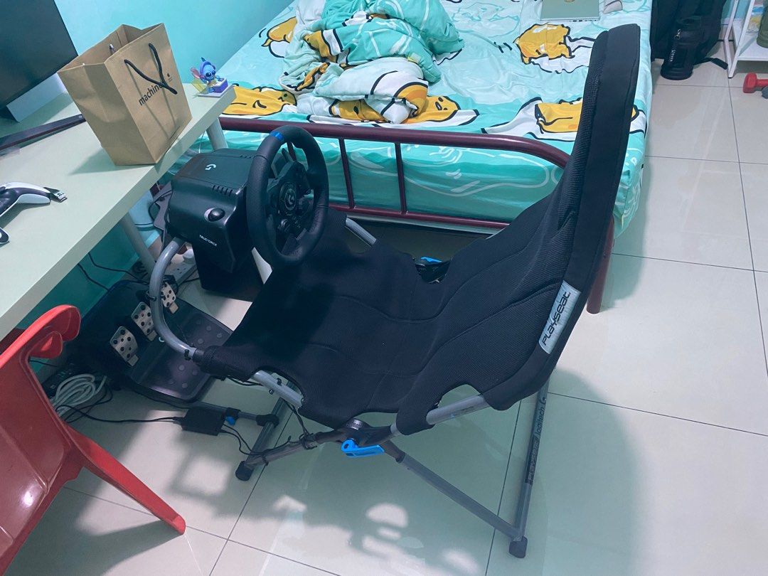 Sim Racing Wheel G923 & Challenge X Sim Racing Rig, Video Gaming ...