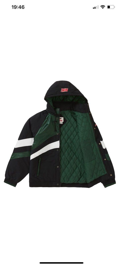 Size M Supreme Nike Hooded Sport Jacket Green Men s Fashion Coats Jackets and Outerwear on Carousell