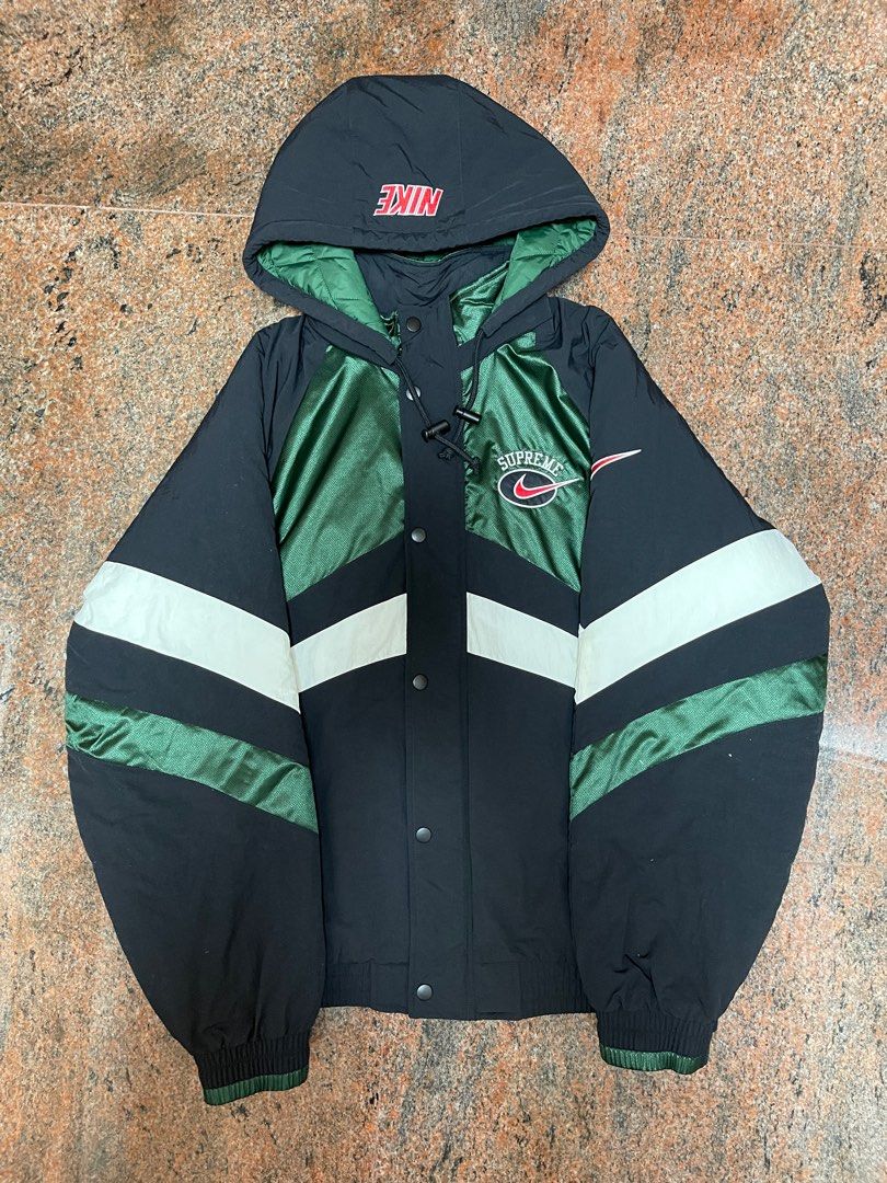 Supreme nike jacket green clearance