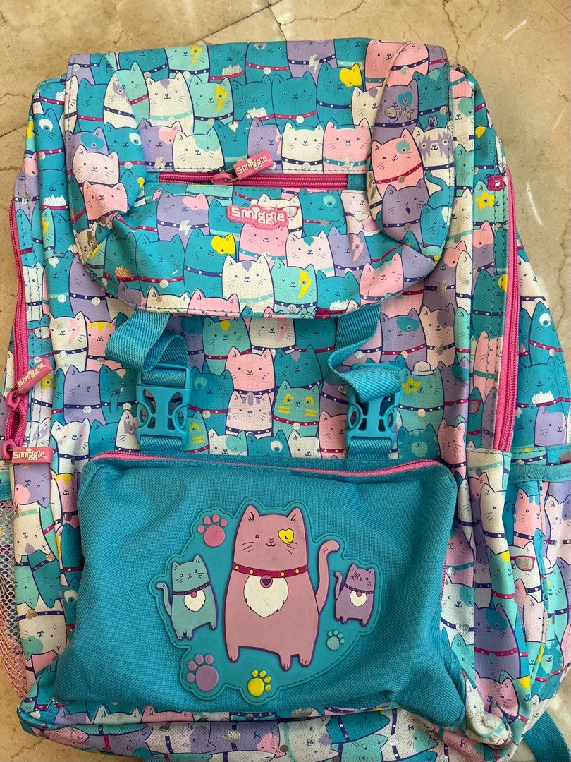 Smiggle cat backpack cheap