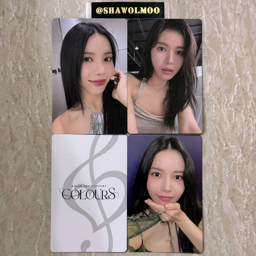 Solar MAMAMOO COLOURS Official Concert Random Trading Photocard