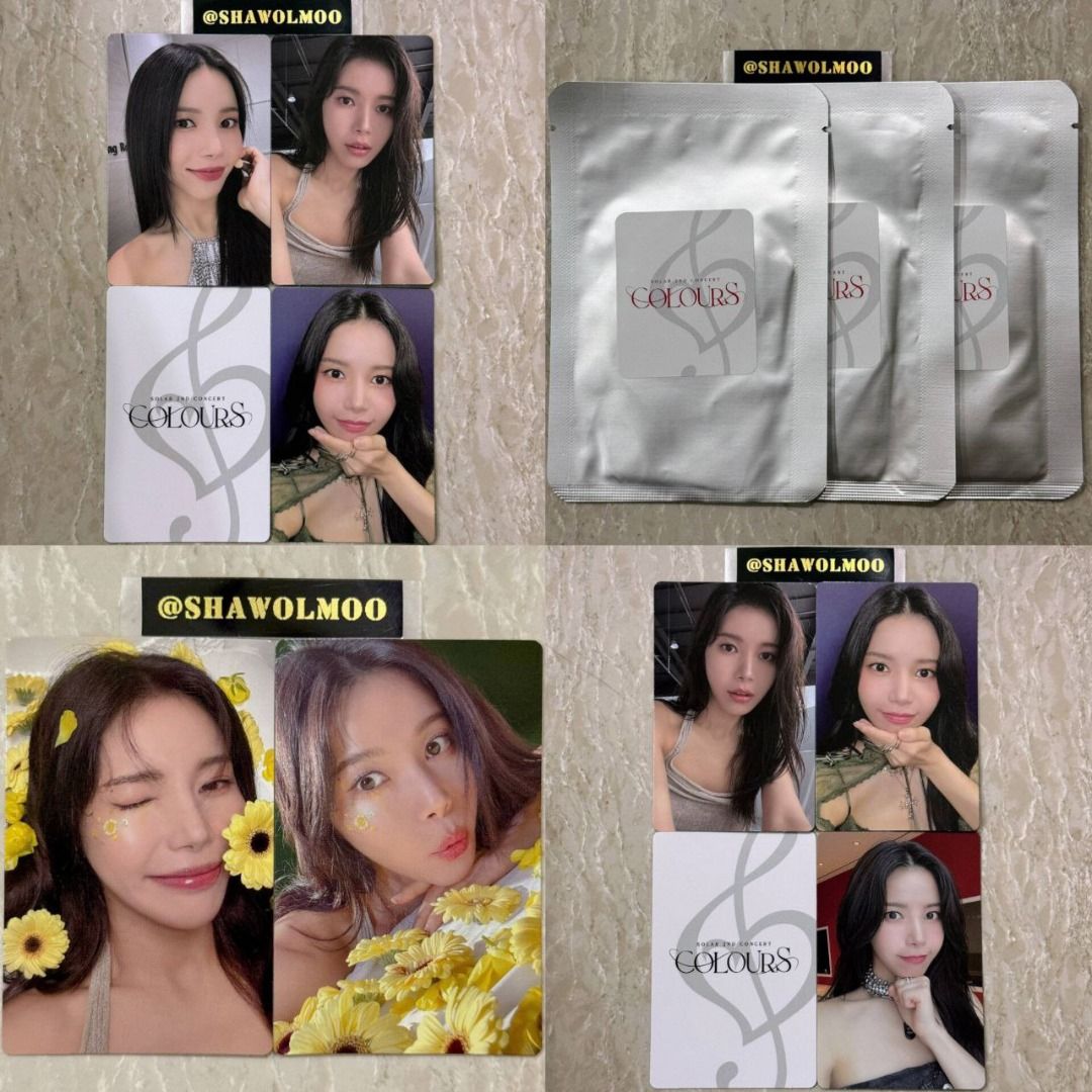 Solar MAMAMOO COLOURS Official Concert Random Trading Photocard