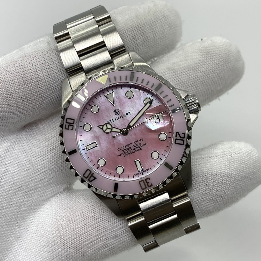 STEINHART OCEAN ONE PINK MOP AUTOMATIC WATCH ONLY 247039935 WE Men s Fashion Watches Accessories Watches on Carousell