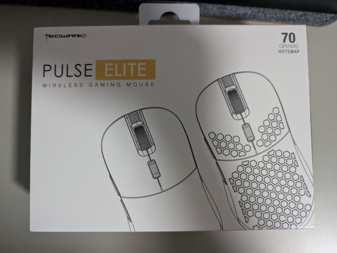 Tecware Pulse Elite 無線電競滑鼠 Wireless Gaming Mouse Logitech g pro x shape ...