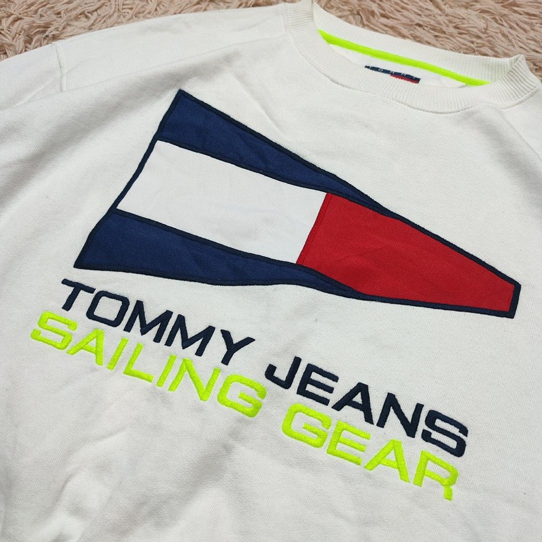 TOMMY JEANS sailing gear all embroidered Men s Fashion Coats Jackets and Outerwear on Carousell