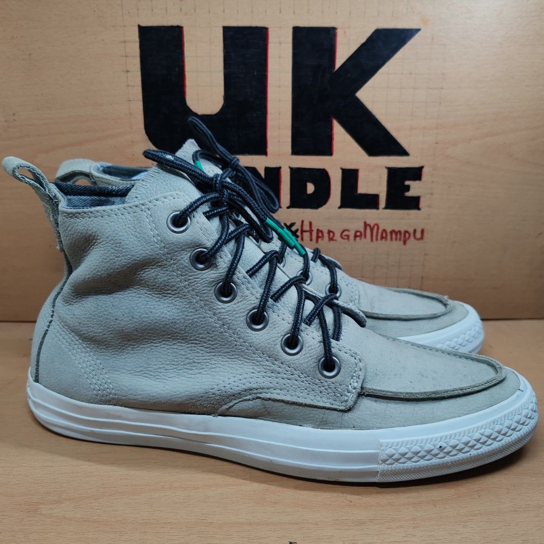 UKBundle 9UK 27.5CM Converse Chuck Taylor All Star Hi Moc Toe Suede Leather Grey Men s Fashion Footwear Boots on Carousell
