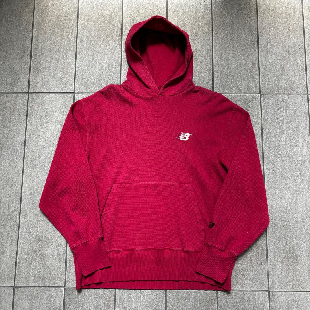 Red new balance hoodie on sale