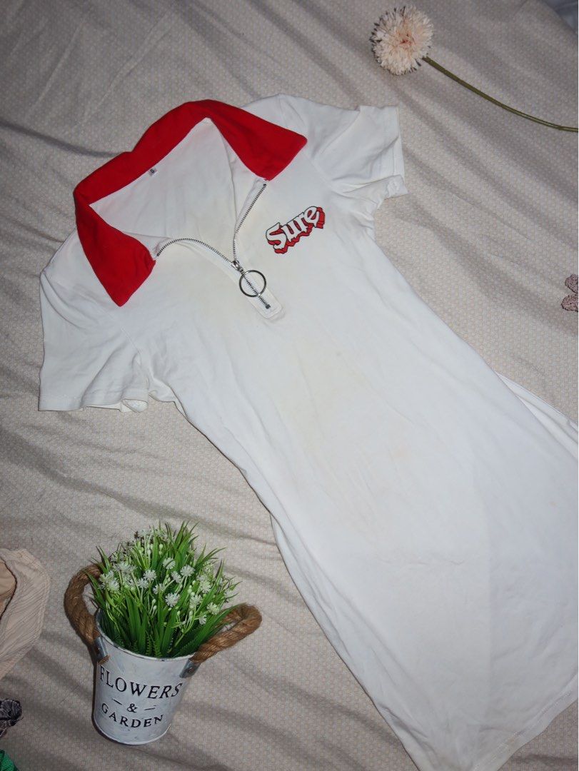 White Bodycon Dress Zaful Women s Fashion Dresses Sets Dresses on Carousell