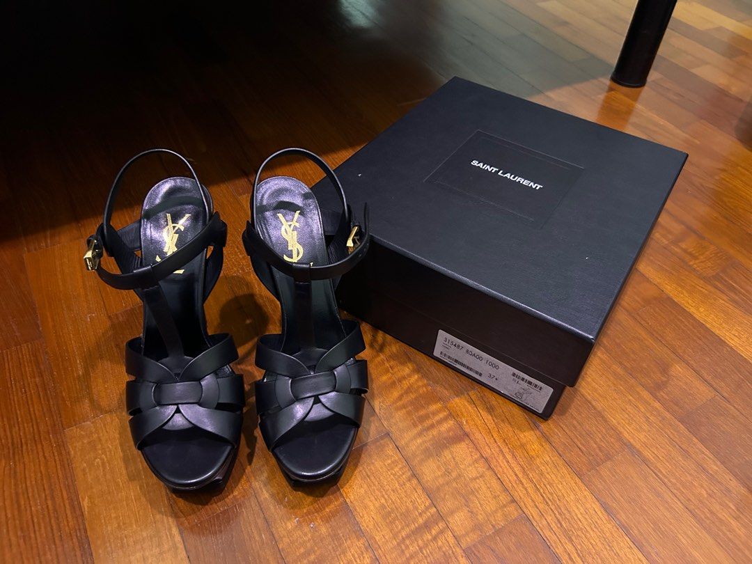 Ysl tribute platform sandals 2025