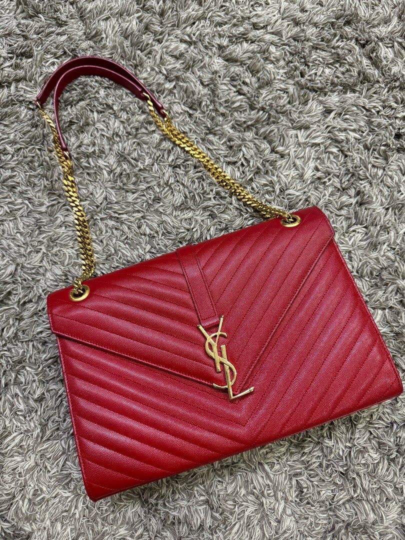 Red ysl envelope bag clearance