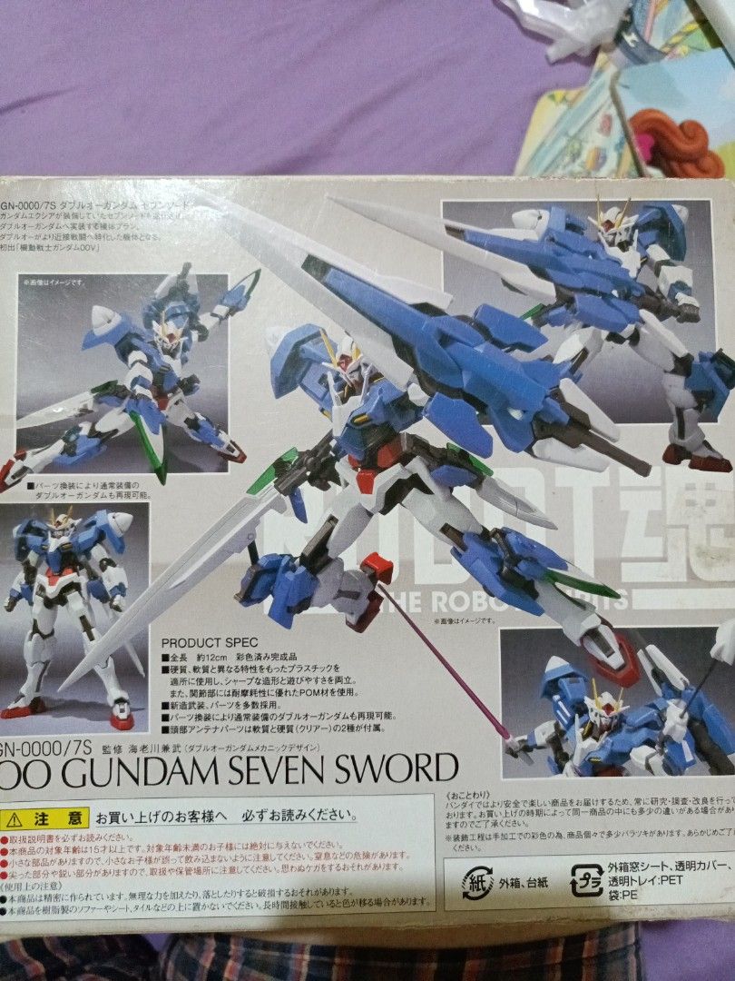 00 Gundam Seven Sword the Robot Spirits (Category: Gundam & Model Kits) located in Cavite. Submitted by harveycaraan (Listing ID 1320638363, Image 2). Description: 00 Gundam Seven Sword the Robot Spirits purchased from japan medyo old na ung box pero complete lahat sya. perfect for collectors rfs need funds for my sons therapy. sadly have to let it go..