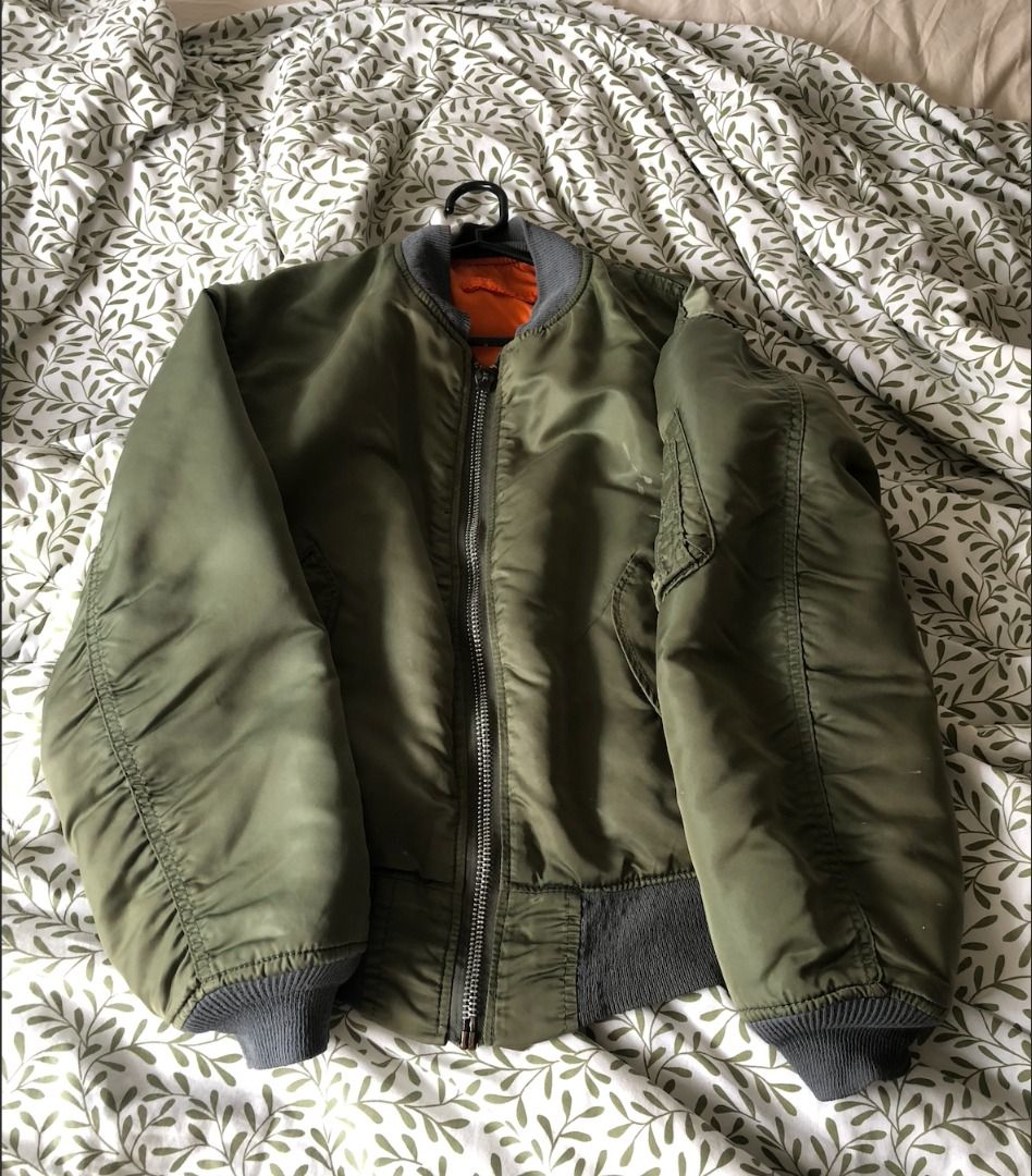 1980s alpha industries bomber jacket reversible Men s Fashion Coats Jackets and Outerwear on Carousell