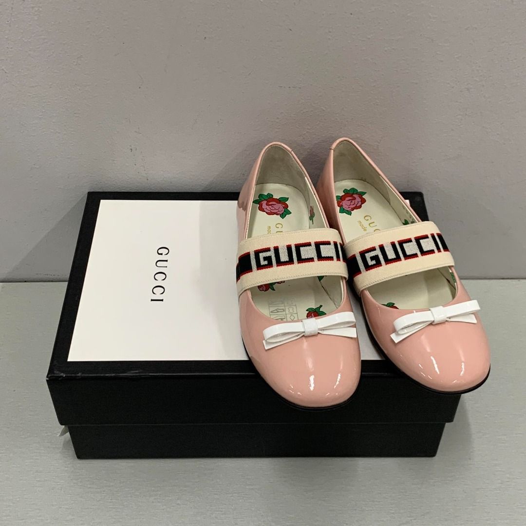 247004587 GUCCI FLAT SHOES SIZE 38 FOR KIDS