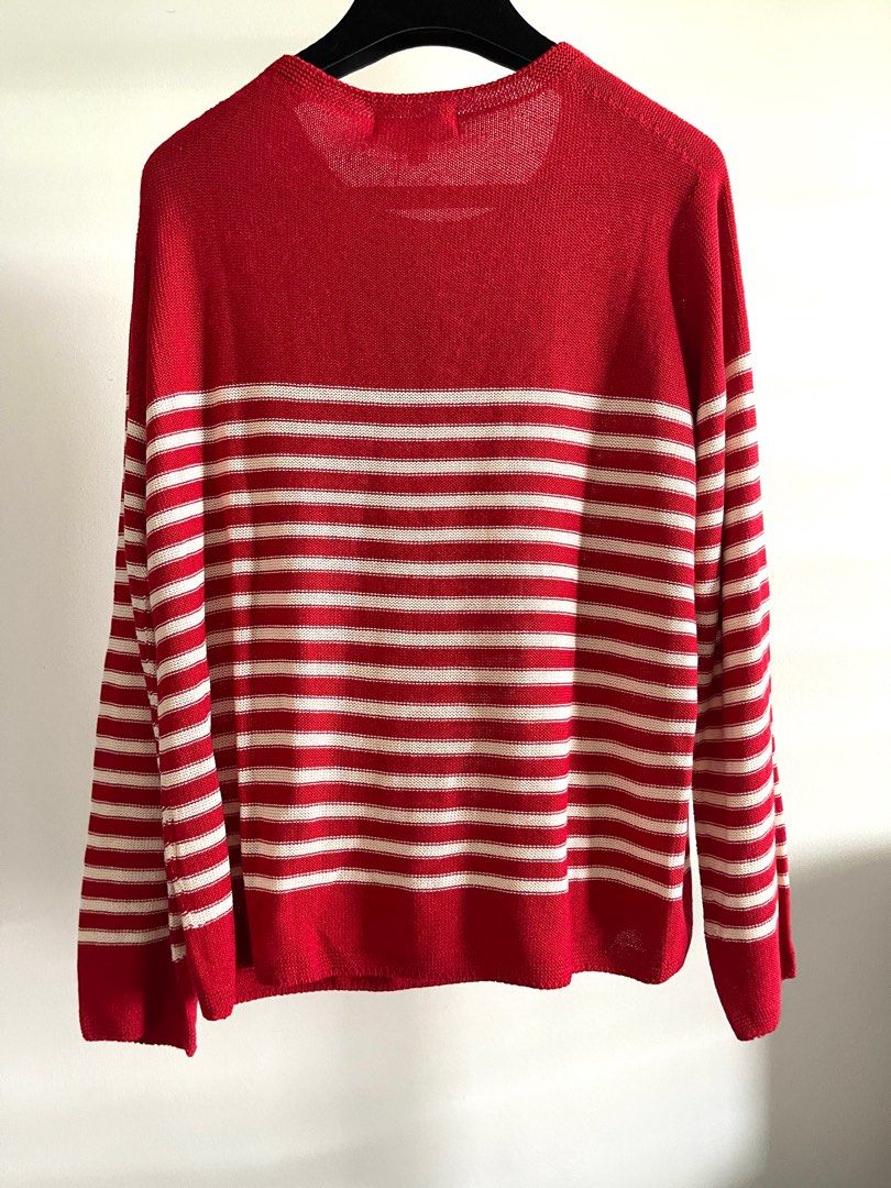 INES DE LA FRESSANGE UNIQLO RED STRIPE SWEATER, Women's