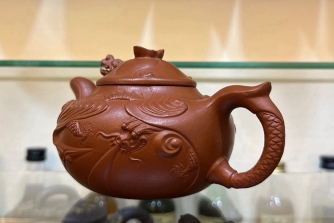 朱泥 急須 彩絵 漆絵 時代