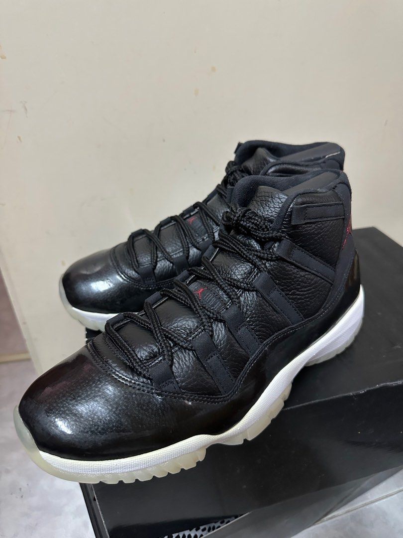 Air Jordan 11 retro high black gym red white 100 From HK authentic brand new with receipt with box