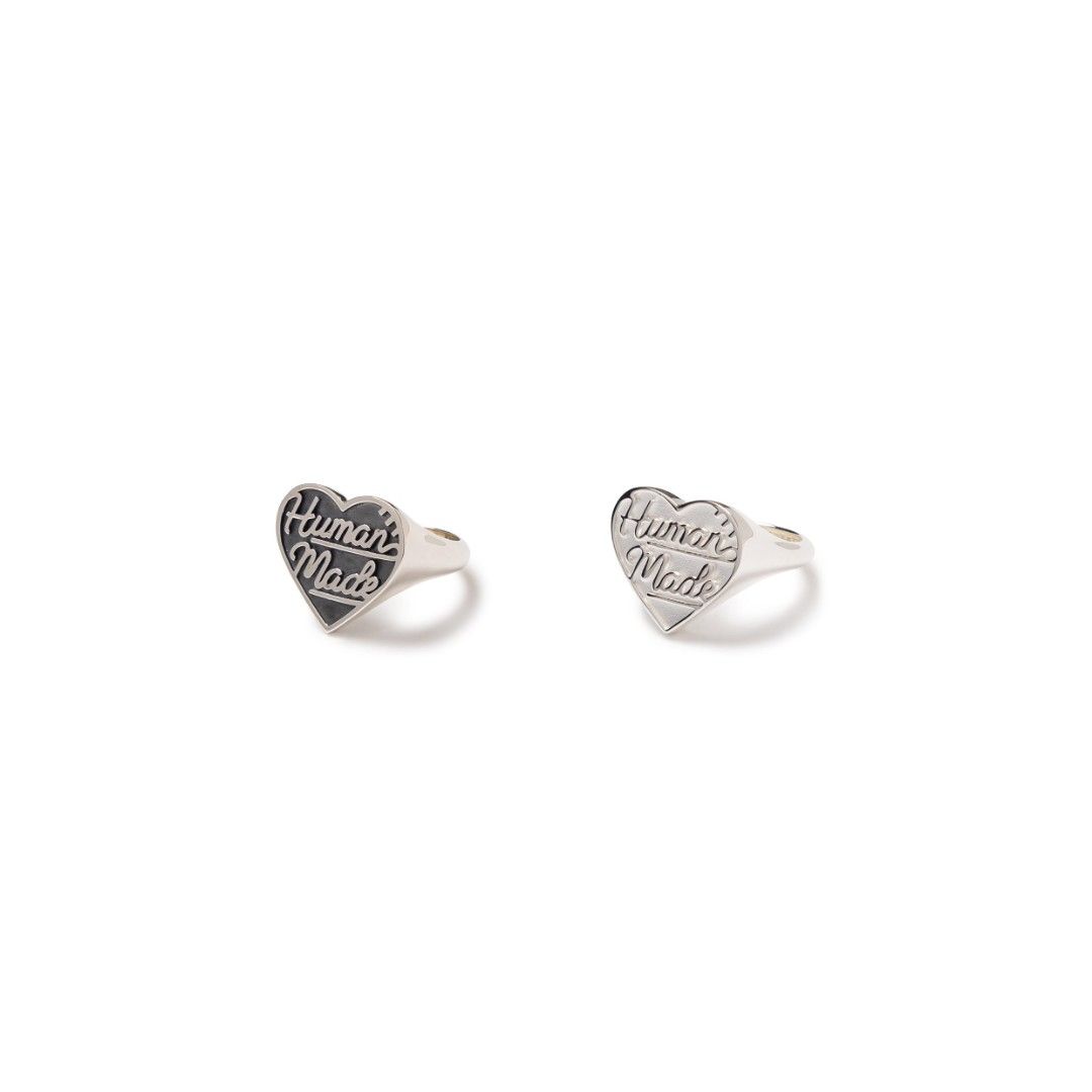 Human Made Silver Heart Ring (2Colors）