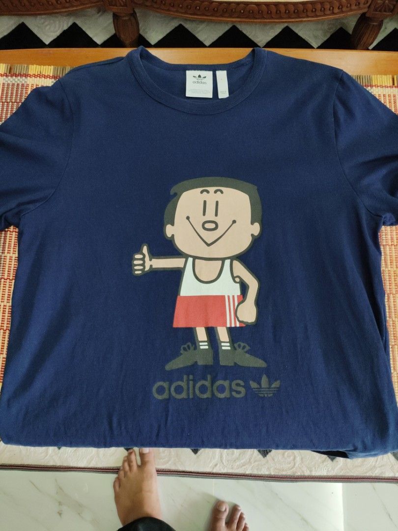 Adidas bunga trimm dich tee A4 Men s Fashion Tops Sets Tshirts Polo Shirts on Carousell