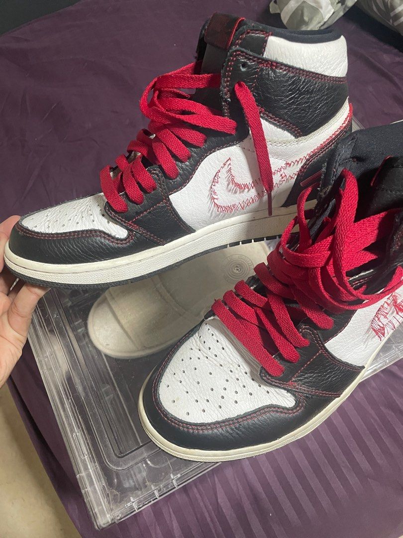 Air jordan 1 Retro High Defiant White Black Gym Red